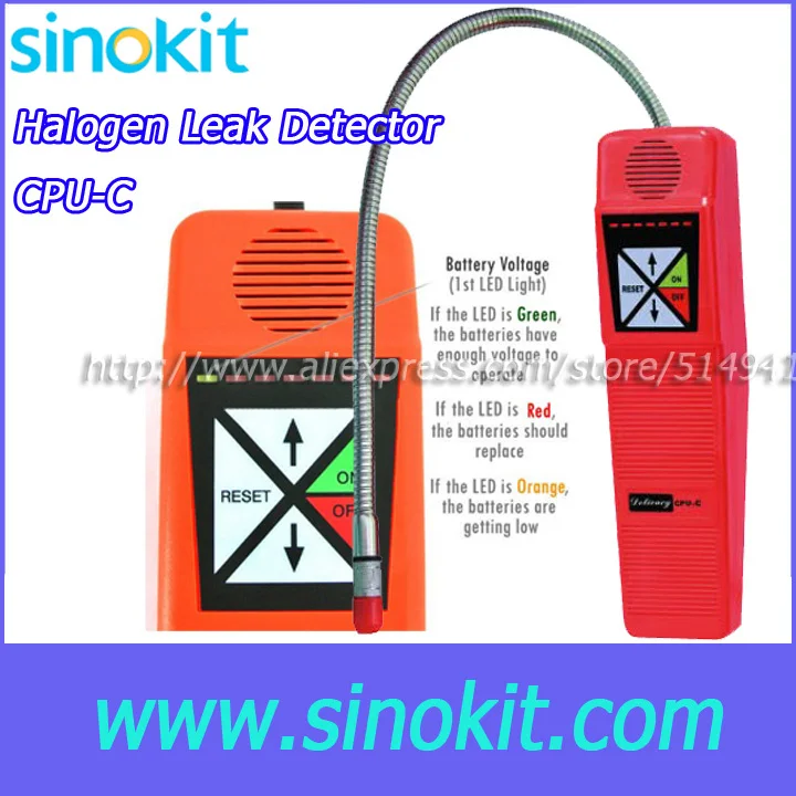 Battery Test, Battery voltage indication seven levels of sensitivity provide Halogen Leak Detector - CPU-C
Battery Test, Battery voltage indication seven levels of sensitivity provide Halogen Leak Detector - CPU-C