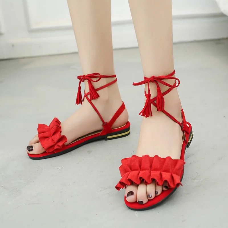 COOTELILI Fashion Women Gladiator Sandals Flat Summer Shoes Women Flats Female Shoes Woman Casual Sandlen Tassel Open Toe 41 42
COOTELILI Fashion Women Gladiator Sandals Flat Summer Shoes Women Flats Female Shoes Woman Casual Sandlen Tassel Open Toe 41 42