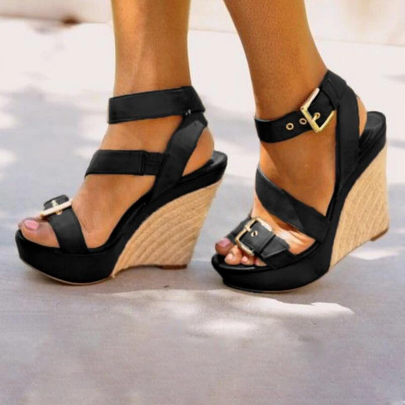 Woman Chaussure Women Sexy Wedge Sandals Pumps Platform Heels Sling Back Zapatos Mujer Ladies Peep Toe Hemp Loop Shoes F181661
Woman Chaussure Women Sexy Wedge Sandals Pumps Platform Heels Sling Back Zapatos Mujer Ladies Peep Toe Hemp Loop Shoes F181661