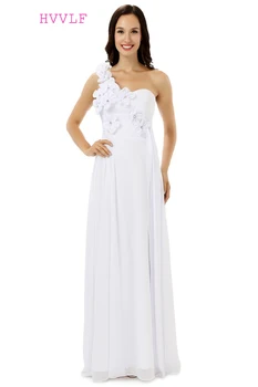 HVVLF 2019 Cheap Bridesmaid Dresses Under 50 A-line One-shoulder Floor Length White Chiffon Wedding Party Dresses
HVVLF 2019 Cheap Bridesmaid Dresses Under 50 A-line One-shoulder Floor Length White Chiffon Wedding Party Dresses