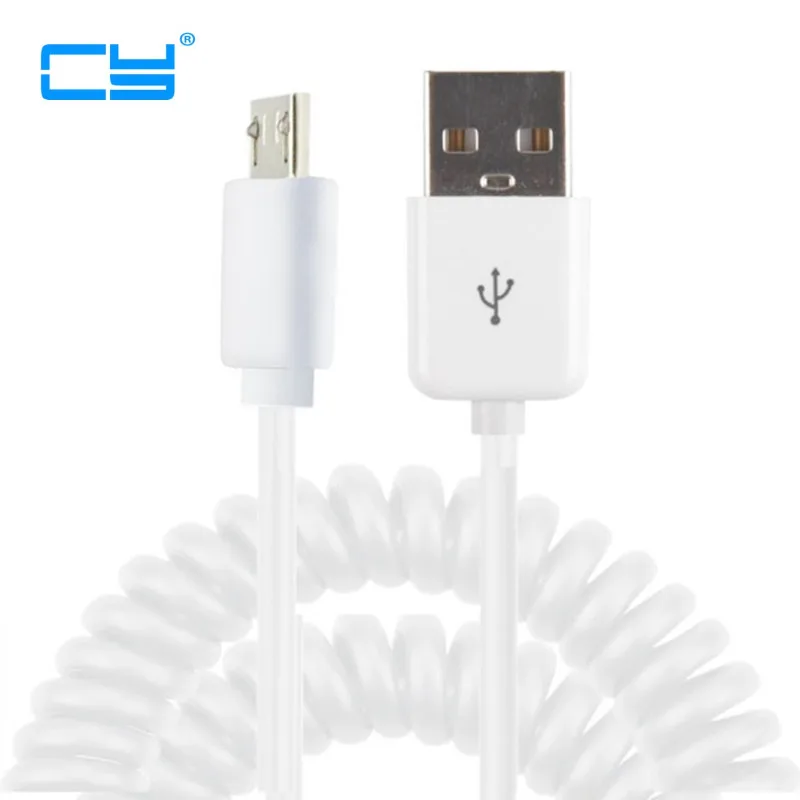 

Retractable micro usb kabel Charge USB to Micro USB Spring Stretch Cable Data Sync Charger Cord Coiled Cabo