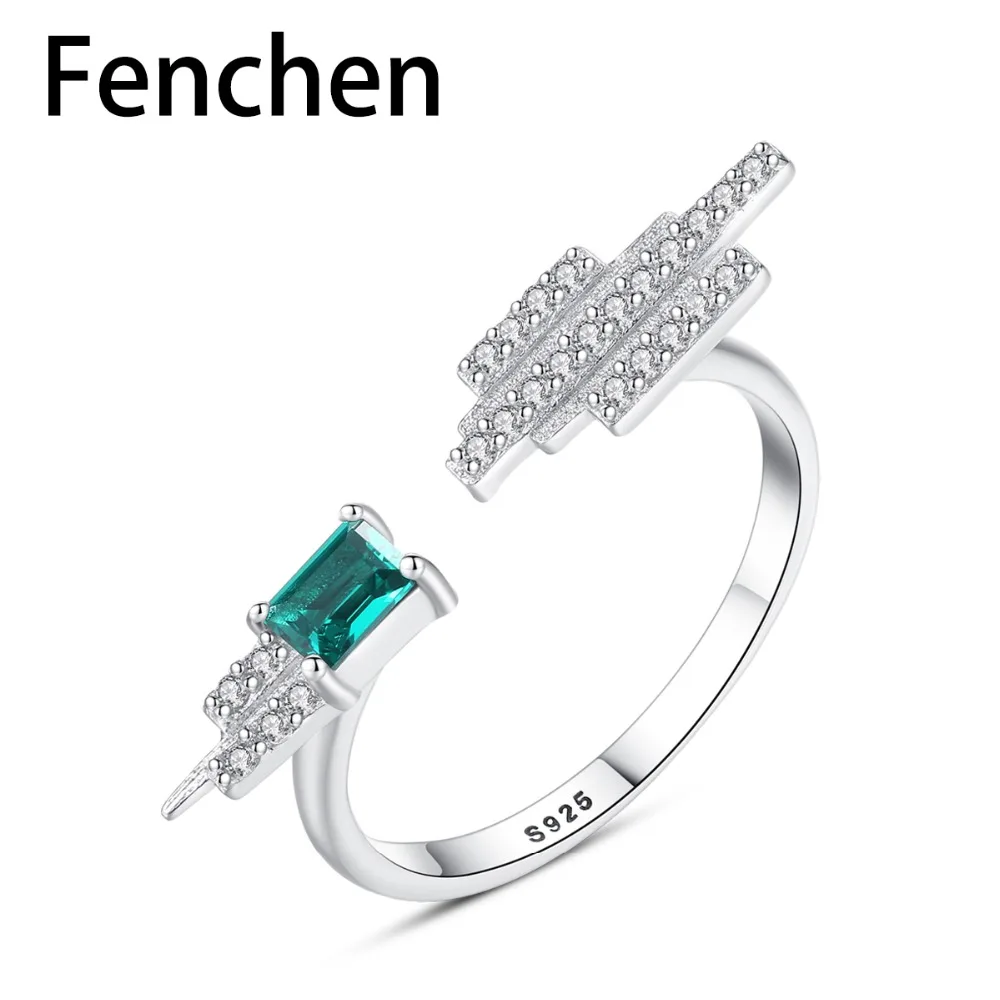 Fenchen Luxury Green Emerald Ring for Women Fine Jewelry Genuine Solid 925 Sterling Silver Birthstone Open Ring Love Gifts AR007
Fenchen Luxury Green Emerald Ring for Women Fine Jewelry Genuine Solid 925 Sterling Silver Birthstone Open Ring Love Gifts AR007