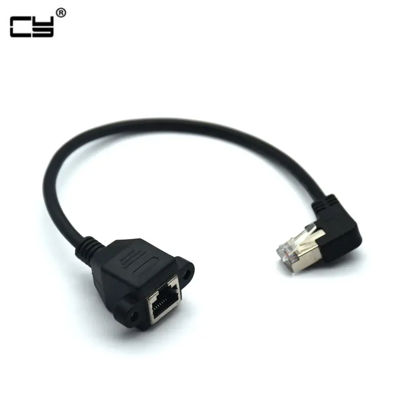 High Quality 30cm UP Down Right Angled 90 Degree 8P8C FTP STP UTP Cat5 RJ45 with screw Lan Ethernet Network Extension Cable 1ft
High Quality 30cm UP Down Right Angled 90 Degree 8P8C FTP STP UTP Cat5 RJ45 with screw Lan Ethernet Network Extension Cable 1ft