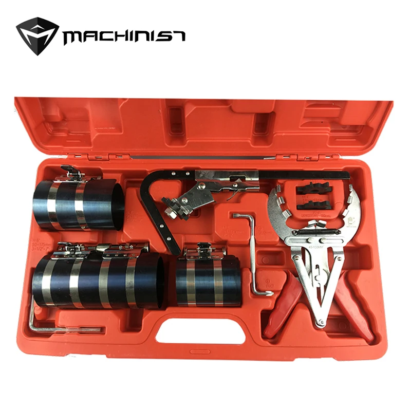 1set Piston ring Pliers set group Piston Ring Compressor Kit auto hand tool WE-A1090 
1set Piston ring Pliers set group Piston Ring Compressor Kit auto hand tool WE-A1090