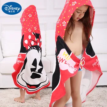 

Disney Bath towels Beach +Towels Bathrobe Cotton Children Red Yellow Minnie Mickey mouse beach towel Toddler