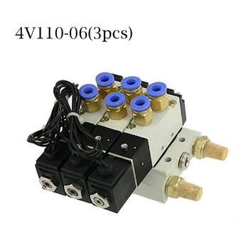 DC 12V 24V Triple Pneumatic Solenoid Valve 4V110-06 Muffler 4mm 6mm 8mm 10mm 12mm Quick Fitting Base Set AC 110v 220v 4V110 06
DC 12V 24V Triple Pneumatic Solenoid Valve 4V110-06 Muffler 4mm 6mm 8mm 10mm 12mm Quick Fitting Base Set AC 110v 220v 4V110 06