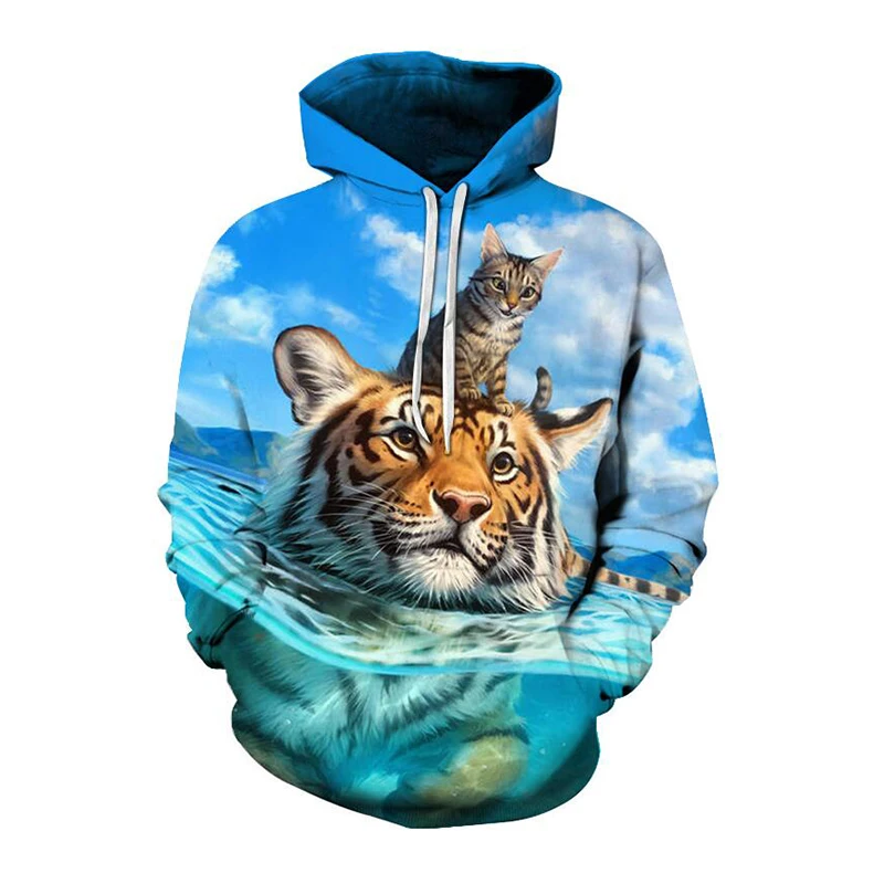 Tiger Cat Animal Print Pullovers Autum Winter Long Sleeve Hoodies Funny 3d Sweatshirt for Women Female Unisex Tops Plus Size 5xl
Tiger Cat Animal Print Pullovers Autum Winter Long Sleeve Hoodies Funny 3d Sweatshirt for Women Female Unisex Tops Plus Size 5xl