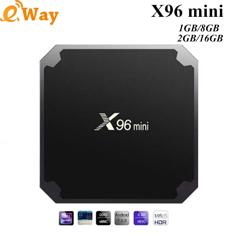 

10pcs X96 mini 1G 8G Android TV BOX X96mini Android 7.1 Smart TV Box 2GB 16GB Amlogic S905W Quad Core 2.4GHz WiFi Set top box