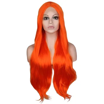 QQXCAIW Synthetic Lace Front Wig For Women Orange Middle Part Long Curly Handmade Heat Resistant Fiber Wigs
QQXCAIW Synthetic Lace Front Wig For Women Orange Middle Part Long Curly Handmade Heat Resistant Fiber Wigs