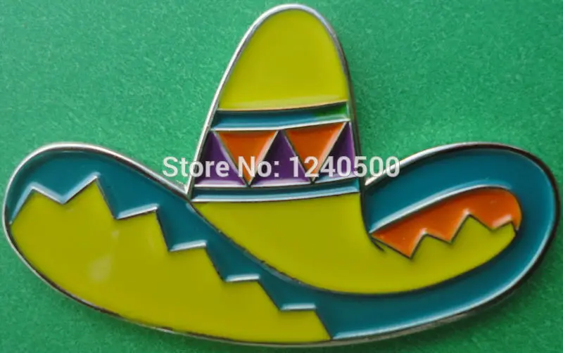 Free Shipping Sombrero Golf Ball Marker with Hat Cap Visor clip - Accessories Wholesale Price. | Спорт и развлечения