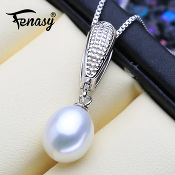 FENASY Genuine Natural Freshwater Pendant Necklace For Women Fashion 925 Sterling Silver Chain Necklace With Pearl Jewelry
FENASY Genuine Natural Freshwater Pendant Necklace For Women Fashion 925 Sterling Silver Chain Necklace With Pearl Jewelry