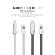 NILLKIN Plus lll Micro to Type-c USB Data Sync Charge Cable Transferring Charging Fast Transmission 2.1A For iphone Samsung Huaw