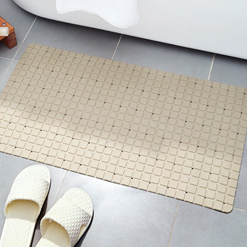 New PVC Bath Mat Strong Suction Cup Bathroom Rug Mat With the Drain Anti-Slip Eco-Friendly Shower Mat Floor Pad Bath Decor
New PVC Bath Mat Strong Suction Cup Bathroom Rug Mat With the Drain Anti-Slip Eco-Friendly Shower Mat Floor Pad Bath Decor