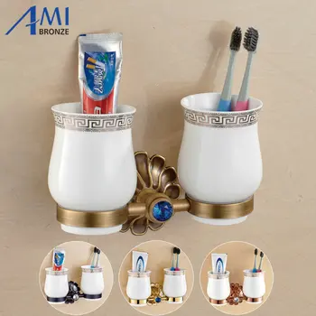 12-Petals Series Antique/Gold/Black/Rose Brass Cup & Tumbler Toothbrush Holder 2 Cups holder Bathroom Accessories
12-Petals Series Antique/Gold/Black/Rose Brass Cup & Tumbler Toothbrush Holder 2 Cups holder Bathroom Accessories