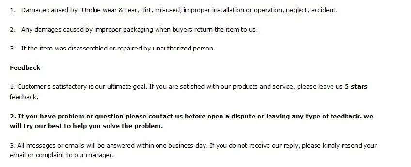 warranty