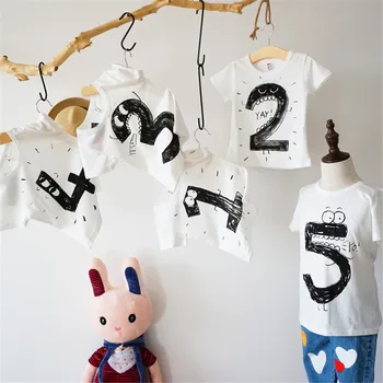 Summer Baby Kids T-Shirts Boys Girls Cotton Short Sleeve Cartoon Digital T-shirt Children's Clothing Family Pack Tees
Summer Baby Kids T-Shirts Boys Girls Cotton Short Sleeve Cartoon Digital T-shirt Children's Clothing Family Pack Tees