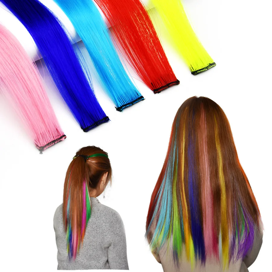 24Colors hair piece highlight color wig piece one piece hair extension piece female clockwork toy fashion hot curling hairspring
24Colors hair piece highlight color wig piece one piece hair extension piece female clockwork toy fashion hot curling hairspring