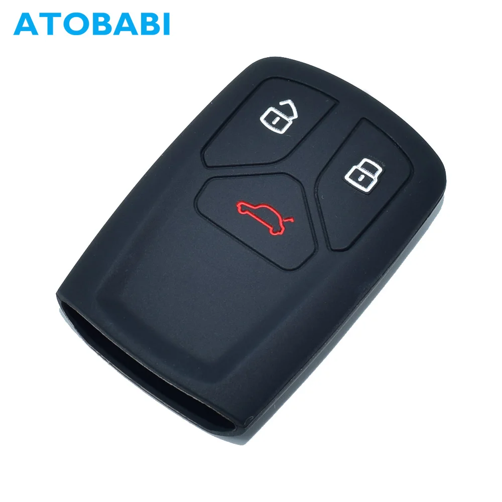 ATOBABI 3 Buttons Smart Silicone Car Key Case Remote Keychain Fob Shell Skin Protector for Audi Q7 B9 TT TTS, Car Key Cover
ATOBABI 3 Buttons Smart Silicone Car Key Case Remote Keychain Fob Shell Skin Protector for Audi Q7 B9 TT TTS, Car Key Cover