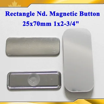 Rectangle 25x70mm 100 Sets NEW Fridge Dialog Box Nd. Strong Magnetic Back Button Maker Supply Materials
Rectangle 25x70mm 100 Sets NEW Fridge Dialog Box Nd. Strong Magnetic Back Button Maker Supply Materials