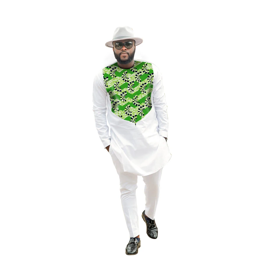 Fashion African Men Tops+pants set Male Dashiki Clothes Print And White Long Sleeve Man T shirt and pants sets African Clothing
Fashion African Men Tops+pants set Male Dashiki Clothes Print And White Long Sleeve Man T shirt and pants sets African Clothing