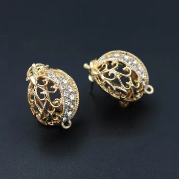 Africa Metal Clip Earring Post with Connectors Loop Filigree Paved CZ DIY Findings Dubai Women Wedding Dangle Earrings Making
Africa Metal Clip Earring Post with Connectors Loop Filigree Paved CZ DIY Findings Dubai Women Wedding Dangle Earrings Making