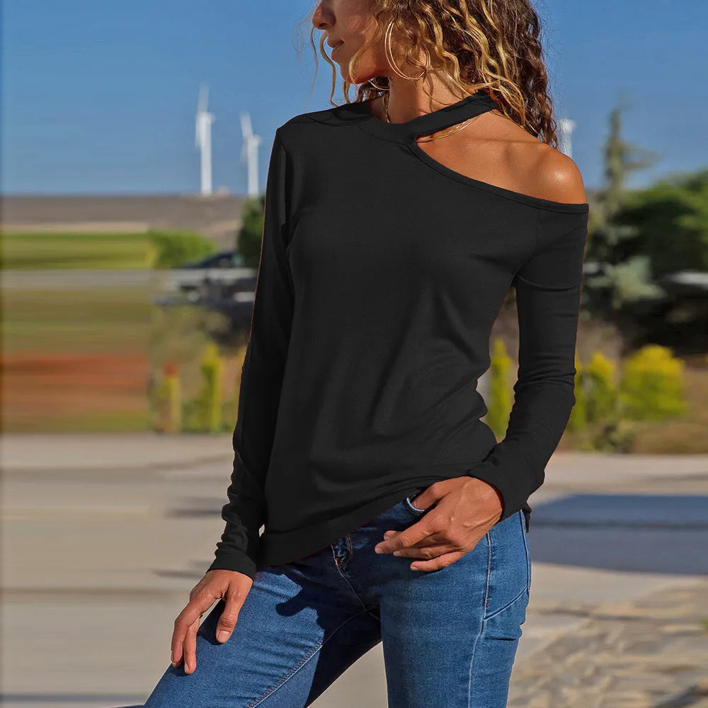 2018 Fashion Women Autumn T Shirt Solid Casual Long Sleeve Tee Shirt Sexy Cold Shoulder Ladies Tee Tops Women Clothing
2018 Fashion Women Autumn T Shirt Solid Casual Long Sleeve Tee Shirt Sexy Cold Shoulder Ladies Tee Tops Women Clothing