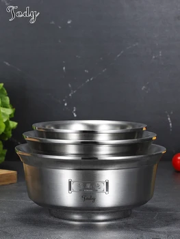TD Mongolian Style 304 Stainless Steel Bowl Double Insulation and Anti-scalding Bow Soup Bowl 
TD Mongolian Style 304 Stainless Steel Bowl Double Insulation and Anti-scalding Bow Soup Bowl