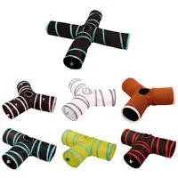 3/4 Holes 7 Colors Foldabe Pet Cat Tunnel Indoor Outdoor Pet Cats Training Toys for Cat Rabbit Animals Play Tunnel Tubes T-joint image