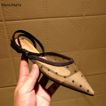 Pointed Toe Ankle Strap Polka Dot Women Sandals Brand Design Runway Yarn Women Shoes Mixed Colors Black Sheer Gauze Women Shoes
Pointed Toe Ankle Strap Polka Dot Women Sandals Brand Design Runway Yarn Women Shoes Mixed Colors Black Sheer Gauze Women Shoes