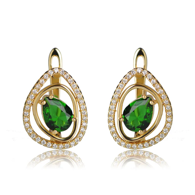 MECHOSEN New Arrival Water Drop Shape Stud Earrings Female Pure Green Cubic Zirconia Copper Metal Bijuterias Brincos Aretes
MECHOSEN New Arrival Water Drop Shape Stud Earrings Female Pure Green Cubic Zirconia Copper Metal Bijuterias Brincos Aretes