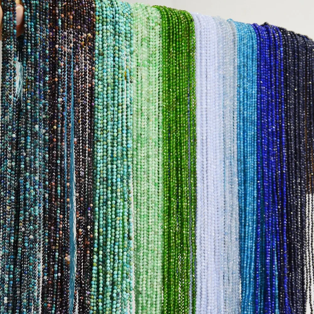 Natural Small Faceted Round Beads - Larimar / Sugilite / Sapphire / Ruby / Diopside / Tanzanite 2mm - 2.5mm
Natural Small Faceted Round Beads - Larimar / Sugilite / Sapphire / Ruby / Diopside / Tanzanite 2mm - 2.5mm