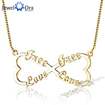 DIY Name Engrave Double Heart Necklace Personalized 925 Sterling Silver Name Necklace Friendship Gift (JewelOra NE101626)
DIY Name Engrave Double Heart Necklace Personalized 925 Sterling Silver Name Necklace Friendship Gift (JewelOra NE101626)
