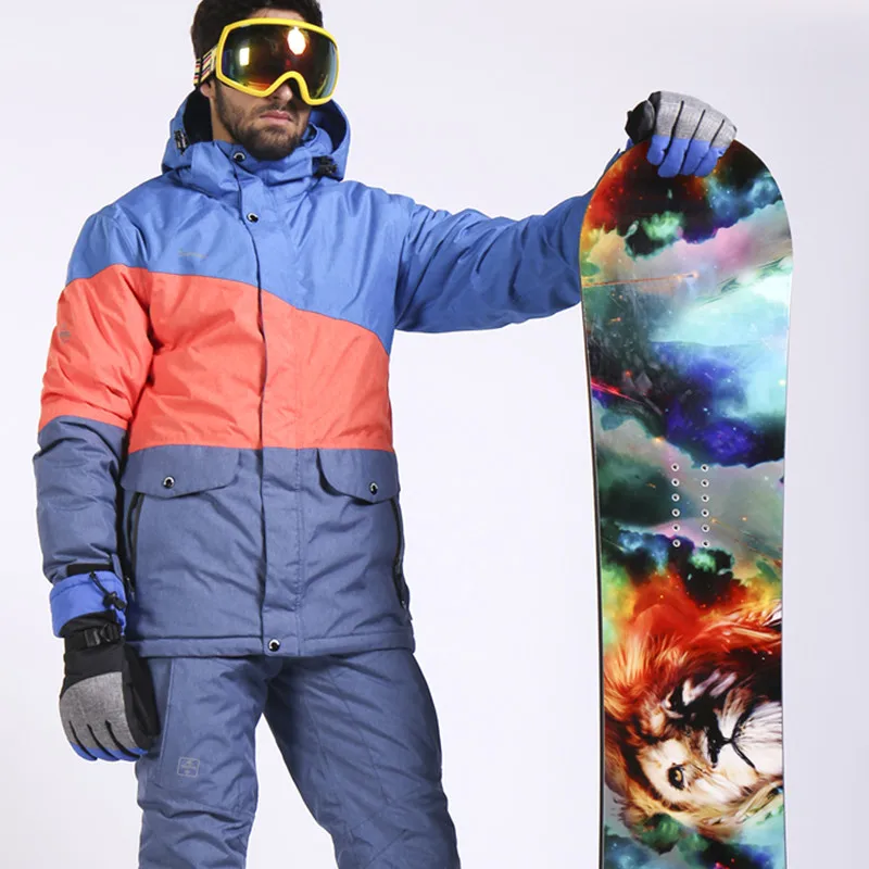 Мужская водонепроницаемая Лыжная куртка SAENSHING теплая уличная лыжная для катания