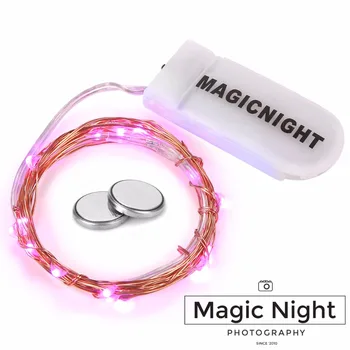 Magicnight 20 Purple Micro LED String Lights on 7 Feet Extra Thin Copper Wire for DIY Wedding Centerpiece included battery
Magicnight 20 Purple Micro LED String Lights on 7 Feet Extra Thin Copper Wire for DIY Wedding Centerpiece included battery