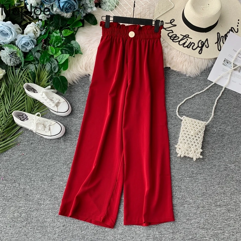 Neploe New 2019 Autumn Women Pants Stretch High Waist Trousers Korean Solid Color Causal Long Wide Leg Pants 53895
Neploe New 2019 Autumn Women Pants Stretch High Waist Trousers Korean Solid Color Causal Long Wide Leg Pants 53895