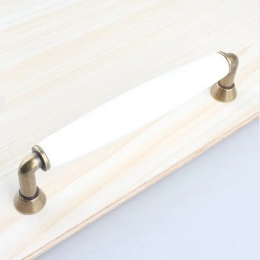 5" white ceramic cabinet drawer pulls knobs bronze dresser cupboard door handles 128mm antique brass furniture door handles
5" white ceramic cabinet drawer pulls knobs bronze dresser cupboard door handles 128mm antique brass furniture door handles