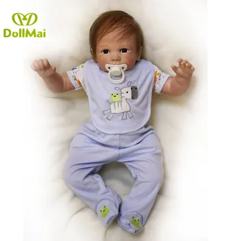 48cm reborn Doll Soft Silicone lifelike Baby Doll toys Children boy reborn vinyl newborn Doll cotton body brinquedos hot sale
48cm reborn Doll Soft Silicone lifelike Baby Doll toys Children boy reborn vinyl newborn Doll cotton body brinquedos hot sale