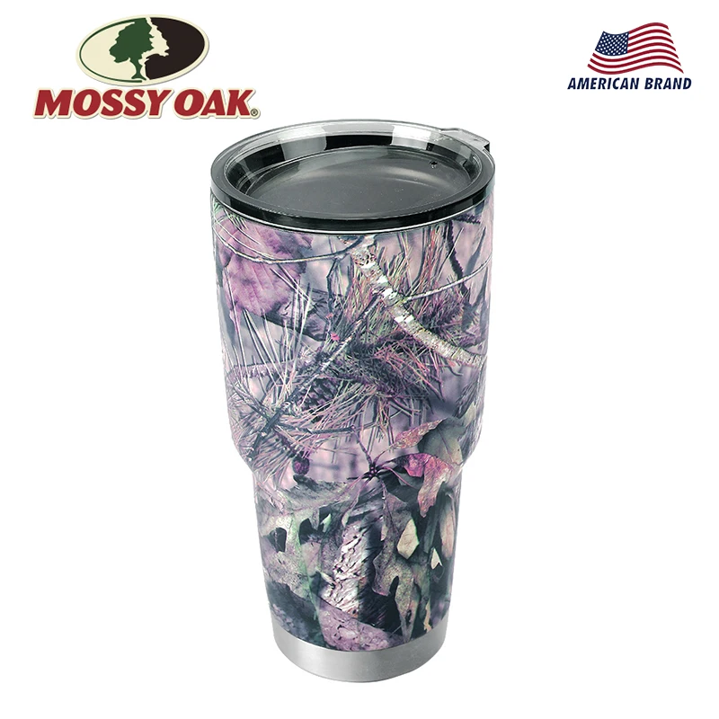 

MOSSY OAK 30 Oz Double Wall Vacuum Insulated Coffee Cup Stainless Steel Camo Tumbler Travel Mug for Cold & Hot Drinks