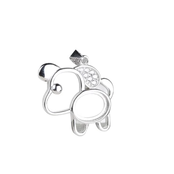 925 Sterling Silver Engagement Wedding Women Pendant Crystal White Gold Color Dog8x10mm Oval Cabochon Semi Mount Pendant Setting
925 Sterling Silver Engagement Wedding Women Pendant Crystal White Gold Color Dog8x10mm Oval Cabochon Semi Mount Pendant Setting