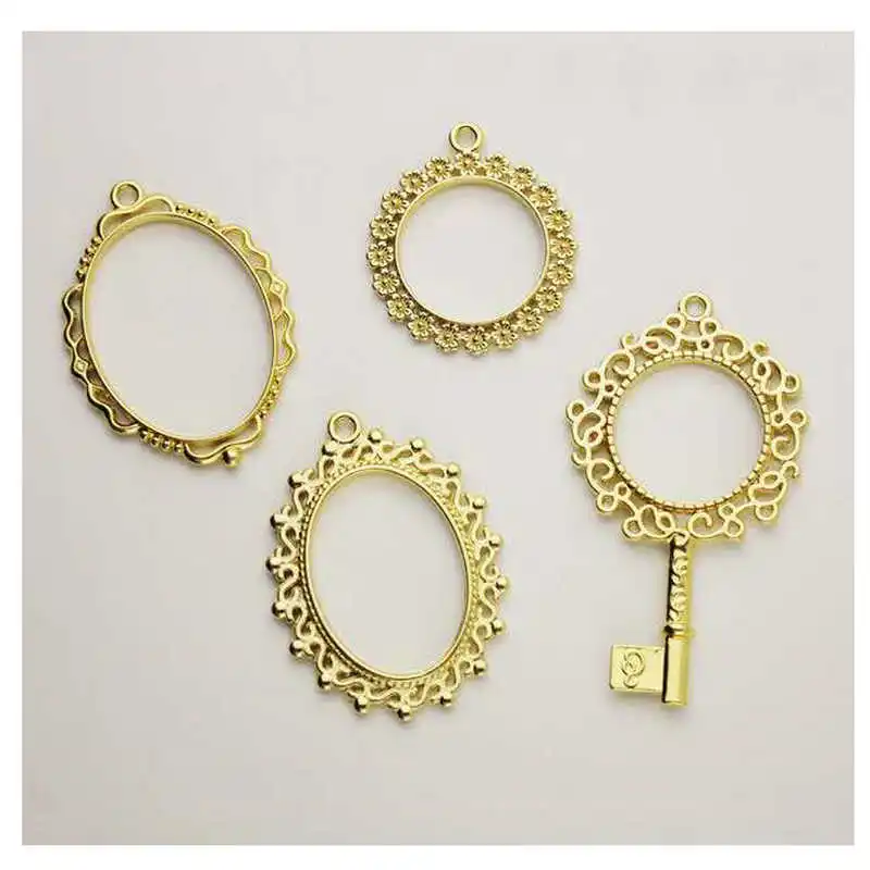 5pcs Ellipse Metal Frame Vintage Key Open Bezels DIY Jewelry Pendant Accessories Findings Charms Decor Handmade UV Resin Craft
5pcs Ellipse Metal Frame Vintage Key Open Bezels DIY Jewelry Pendant Accessories Findings Charms Decor Handmade UV Resin Craft