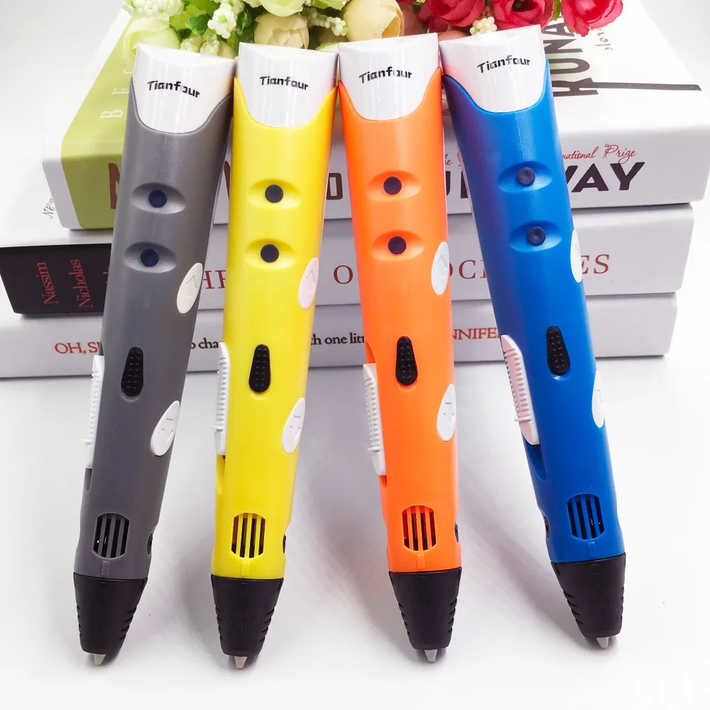 Tianfour 3d Ручка RP 100A ручки с 25 м/50 м/100 м ABS нить печатная ручка для детей подарок на