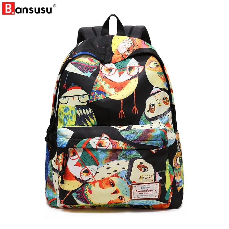 BANSUSU Animal Owl Printing Women Backpacks Korean Style Travel Laptop Backpack Large School Bags for Teenage Girls Bookbags
BANSUSU Animal Owl Printing Women Backpacks Korean Style Travel Laptop Backpack Large School Bags for Teenage Girls Bookbags