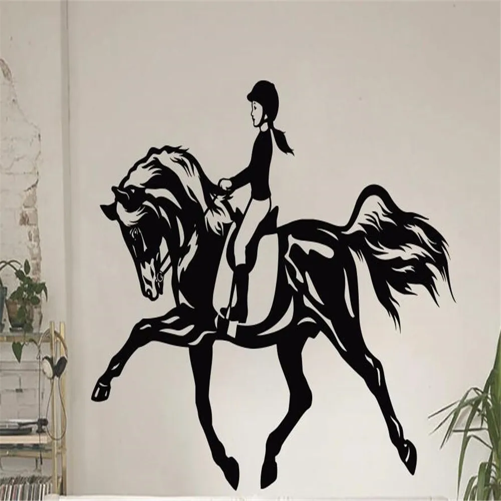 Women Horse Sport Wall Art Sticker Equestrian Vinyl Decal Die Cut Window Door Room Stencil Mural Home Decor
Women Horse Sport Wall Art Sticker Equestrian Vinyl Decal Die Cut Window Door Room Stencil Mural Home Decor