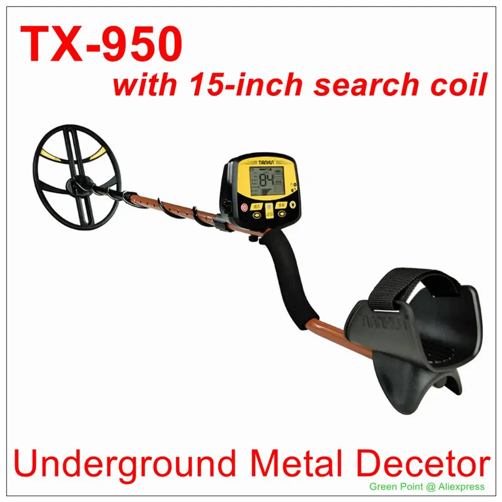 Professional Version TX-950 Underground Metal Detector with 15-inch search coil TX950 Gold Digger Treasure Hunter
Professional Version TX-950 Underground Metal Detector with 15-inch search coil TX950 Gold Digger Treasure Hunter