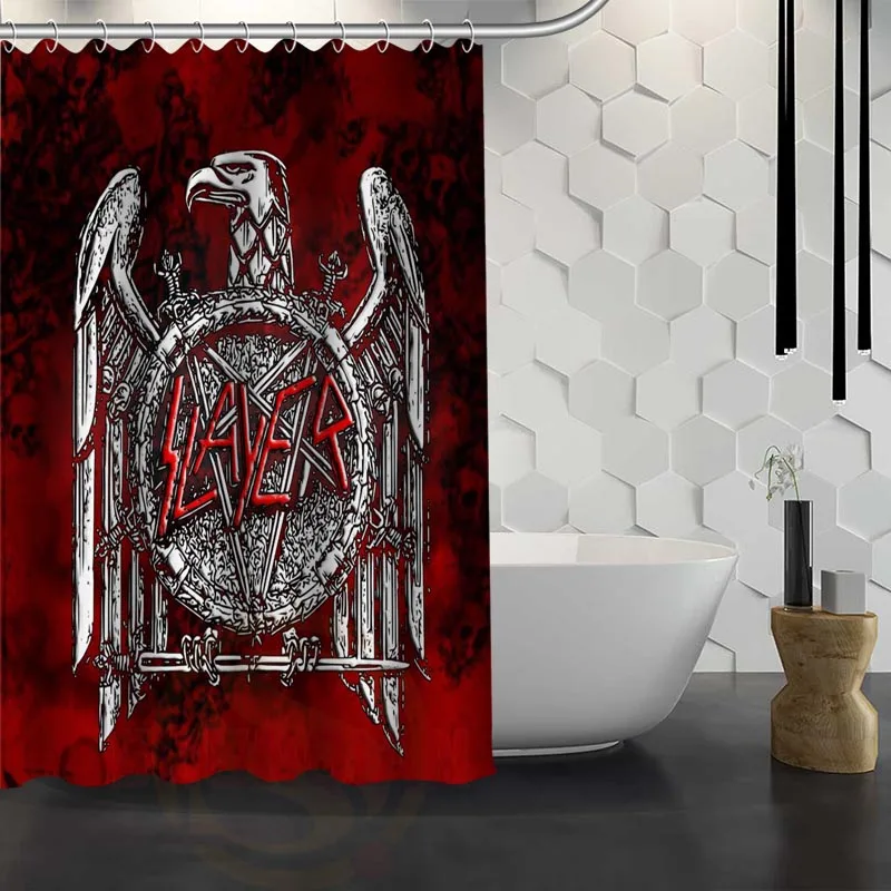 Custom Slayer Logo Shower Curtain Waterproof Fabric for Bathroom WJY1.17 | Дом и сад