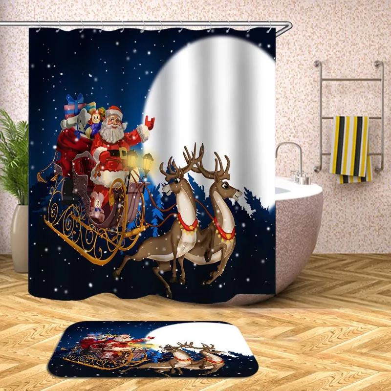 Merry Christmas Decor For Home Santa Claus Shower Curtain Sleepy Snowman Pattern Waterproof Bathroom Shower Bath Curtain
Merry Christmas Decor For Home Santa Claus Shower Curtain Sleepy Snowman Pattern Waterproof Bathroom Shower Bath Curtain