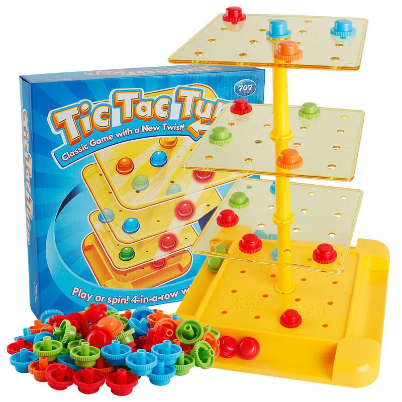 2-4 Players Twist Tic Tac Turn Toe Game Play or Spin 4-in-a-row Parent-child Interaction Family Board Game for Kids Gifts toy124
2-4 Players Twist Tic Tac Turn Toe Game Play or Spin 4-in-a-row Parent-child Interaction Family Board Game for Kids Gifts toy124