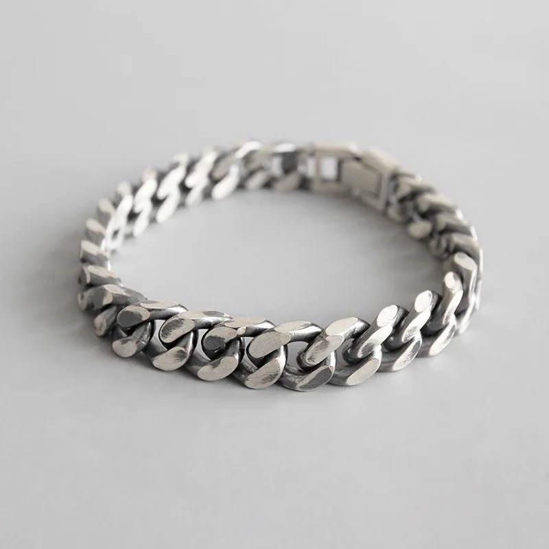 HFYK 925 Sterling Silver Bracelet 2019 Vintage Silver Thick Chain Bracelets For Women Men Bangles bracelet femme pulseras mujer
HFYK 925 Sterling Silver Bracelet 2019 Vintage Silver Thick Chain Bracelets For Women Men Bangles bracelet femme pulseras mujer