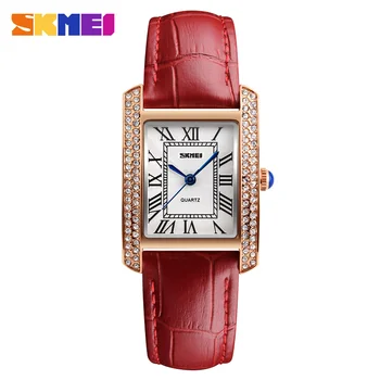 

SKMEI Women Quartz Watch New Top Brand Luxury Clock Watches Women Fashion Leather Strap Ladies Wrist Watch Relogio Feminin 1281