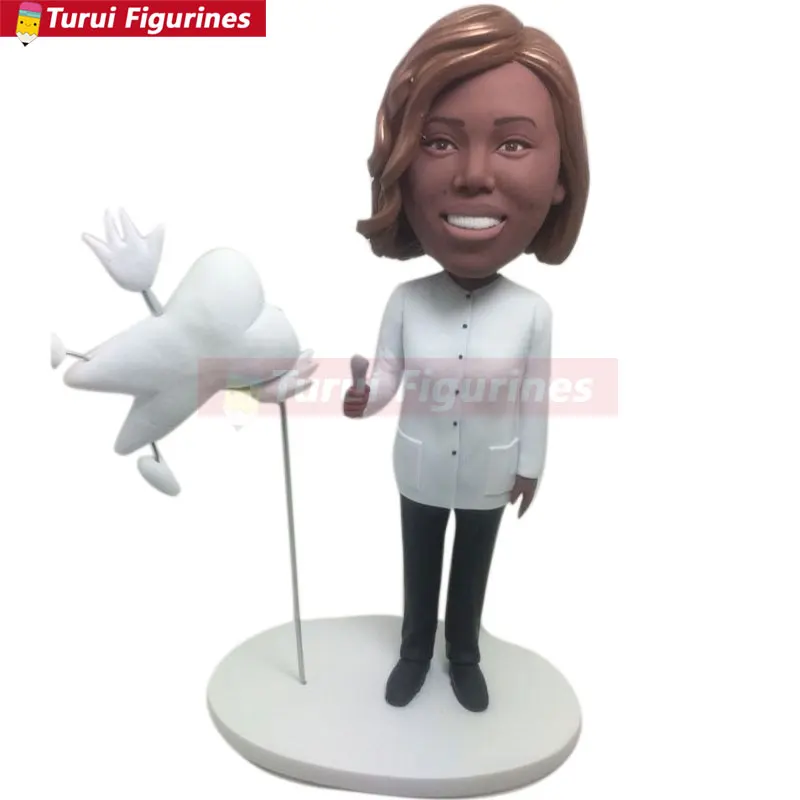 Female Dentist Personalized Gift Custom Bobble Head Clay Figurines Based on Customers' Photos Birthday Cake Topper Bday Gift Gir
Female Dentist Personalized Gift Custom Bobble Head Clay Figurines Based on Customers' Photos Birthday Cake Topper Bday Gift Gir